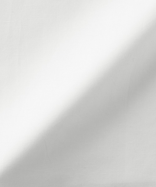 無印良品（ムジルシリョウヒン）の「紳士 ヘンプコットンスタンドカラー長袖シャツ（シャツ/ブラウス・メンズ・ホワイト/グレー系1/サックスブルー系/ブラック/ライトピンク/グレー系/ブルー・S/L/XL/M）」の8枚目の写真