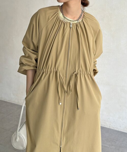 DouDou(ドゥドゥ)の「【WEB限定】バルーンスリーブドロストコート(その他アウター・レディース・チャコールグレー/ベージュ・FREE)」の20枚目の写真