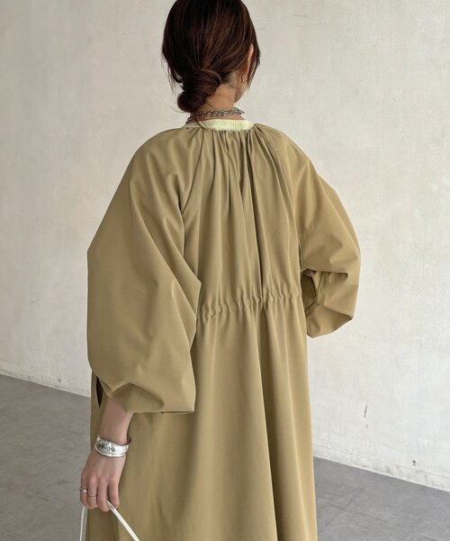 DouDou(ドゥドゥ)の「【WEB限定】バルーンスリーブドロストコート(その他アウター・レディース・チャコールグレー/ベージュ・FREE)」の22枚目の写真