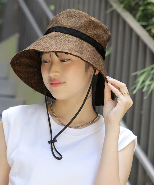 THE NORTH FACE（ザノースフェイス）の「《追加》【THE NORTH FACE/ ザノースフェイス】 HIKE BLOOM HAT：ハット（ハット・レディース・ブラック/ベージュ/ブラウン・MEDIUM/LARGE）」の6枚目の写真