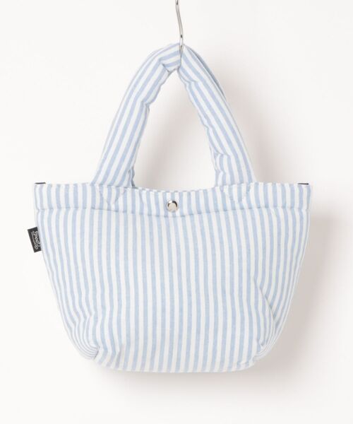 OSAMU GOODS(オサムグッズ)の「CONVERSE/コンバース CV OG STRIPE PUFFING LUNCH TOTE(トートバッグ・レディース・ピンク/グリーン/イエロー/サックスブルー・ONE SIZE)」の5枚目の写真