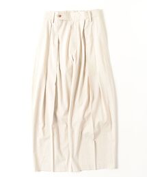 ROBES&CONFECTIONS（ローブスコンフェクションズ）の「Robes & Confections/ローブス&コンフェクションズ/ストレッチリネンコットン　ピンストライプワイドパンツ（その他パンツ）」
