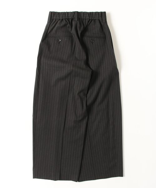 ROBES&CONFECTIONS（ローブスコンフェクションズ）の「Robes & Confections/ローブス&コンフェクションズ/ストレッチリネンコットン　ピンストライプワイドパンツ（その他パンツ・レディース・ブラック/ネイビー/その他3・1/2）」の4枚目の写真