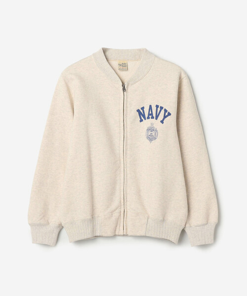Buzz Rickson's（バズリクソンズ）の「BUZZ RICKSON'S | 〈別注〉 ジップスウェット WOMEN（スウェット・レディース・ネイビー/オートミール・S）」の3枚目の写真