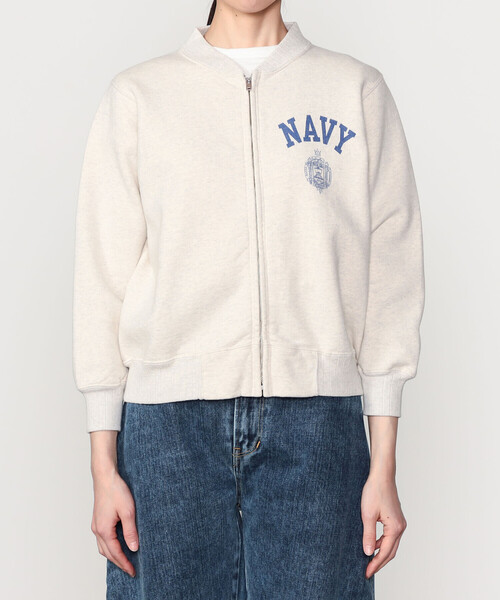 Buzz Rickson's（バズリクソンズ）の「BUZZ RICKSON'S | 〈別注〉 ジップスウェット WOMEN（スウェット・レディース・ネイビー/オートミール・S）」の10枚目の写真