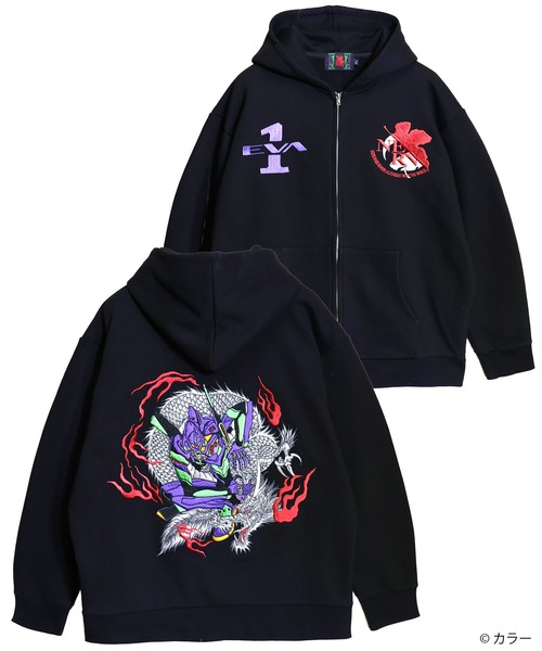 EVANGELION×鍔 / Плакат‑подарок «Первый организм×Огненный Дракон» (M2)