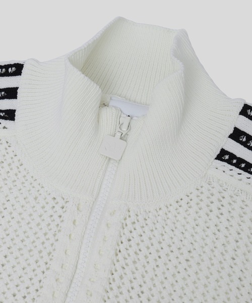 adidas Originals（アディダスオリジナルス）の「adidas W KNITTED CROCHET FIREBIRD TRACK TOP  WQ801（ブルゾン・メンズ・ホワイト/ブラウン・S/M）」の5枚目の写真