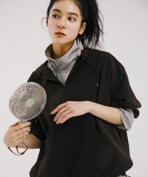 EKAL(エカル)の「『吸水速乾/通気性/軽量』DOT AIR ANORAK JACKET(その他アウター・レディース・ブラウン/ブラック・ONE)」の7枚目の写真
