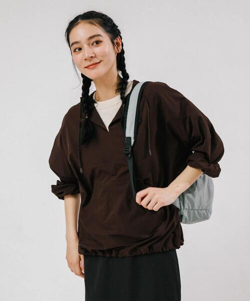 EKAL（エカル）の「DOT AIR ANORAK JACKET（その他アウター・レディース・ブラウン/ブラック・ONE）」の14枚目の写真