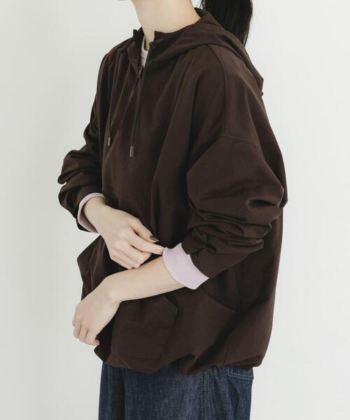 EKAL（エカル）の「DOT AIR ANORAK JACKET（その他アウター・レディース・ブラウン/ブラック・ONE）」の9枚目の写真