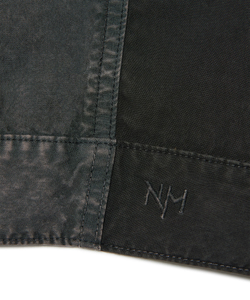 NOMANUAL(NOMANUAL)の「OVERDYED TWO-TONE JACKET - BLACK(デニムジャケット・レディース・その他・LARGE/SMALL/MEDIUM)」の5枚目の写真