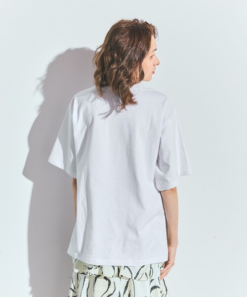 GRACE CLASS（グレースクラス）の「リゾートビーチTシャツ（Tシャツ/カットソー・レディース・ピンク/ホワイト・36）」の3枚目の写真