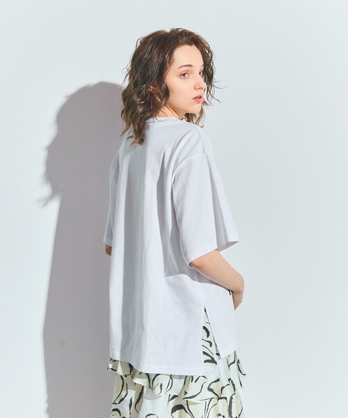 GRACE CLASS（グレースクラス）の「リゾートビーチTシャツ（Tシャツ/カットソー・レディース・ピンク/ホワイト・36）」の4枚目の写真