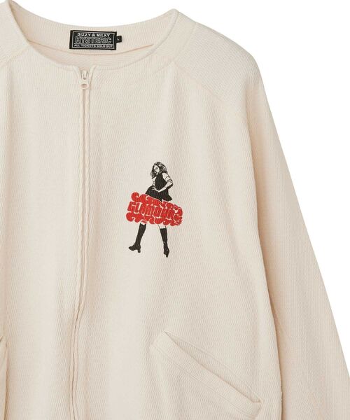 HYSTERIC GLAMOUR(ヒステリックグラマー)の「VIXEN GIRL ノーカラージャケット(その他アウター・メンズ・ブラック/ホワイト/イエロー・SMALL/X-LARGE/LARGE/MEDIUM)」の5枚目の写真