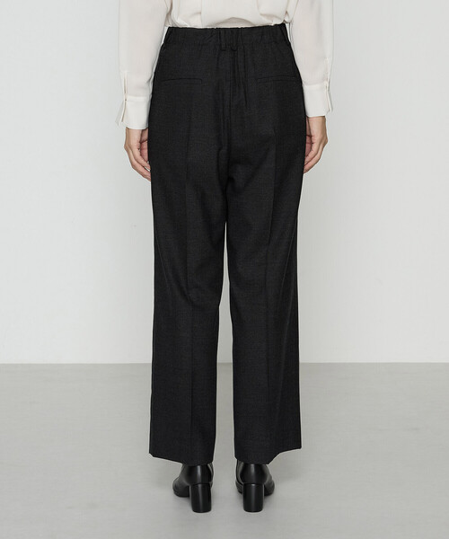 COMME CA(コムサ)の「〔 TALLサイズ 〕 【セットアップ対応】トリアセウールフラノ ワイドパンツ(その他パンツ・レディース・チャコール・15号)」の5枚目の写真