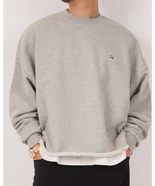 #Re:room（リルーム）の「カットオフスウェットトレーナー（Tシャツ/カットソー・メンズ・テラコッタ/グレー/ブラック・FREE）」の2枚目の写真