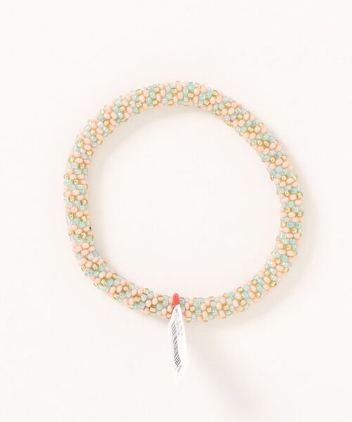 チャイハネ（チャイハネ）の「【チャイハネ】リリアビーズバングル（バングル/リストバンド・レディース・ライトピンク/ライトブルー/ブラック×ホワイト/ブラック×グリーン/ブルー系その他/ミント/レッド系その他/ブロンズ/ターコイズブルー/オレンジ系その他/ブラック系その他/ピンク系その他・FREE）」の8枚目の写真