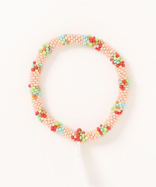 チャイハネ（チャイハネ）の「【チャイハネ】リリアビーズバングル（バングル/リストバンド・レディース・ライトピンク/ライトブルー/ブラック×ホワイト/ブラック×グリーン/ブルー系その他/ミント/レッド系その他/ブロンズ/ターコイズブルー/オレンジ系その他/ブラック系その他/ピンク系その他・FREE）」の9枚目の写真