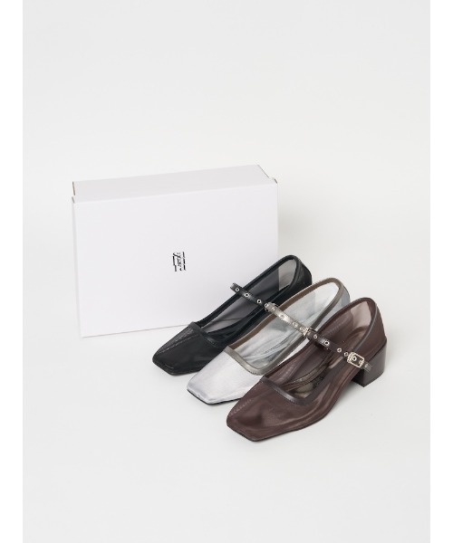 sahara（サハラ）の「Eyelet Strap Sheer Pumps/アイレットストラップシアーパンプス（パンプス・レディース・シルバー/ブラウン/ブラック・S/L/M）」の8枚目の写真