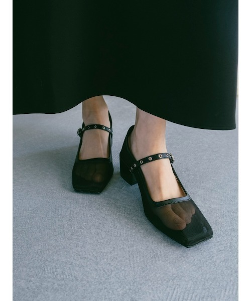 sahara（サハラ）の「Eyelet Strap Sheer Pumps/アイレットストラップシアーパンプス（パンプス・レディース・シルバー/ブラウン/ブラック・S/L/M）」の10枚目の写真