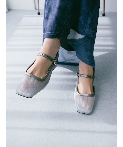 sahara（サハラ）の「Eyelet Strap Sheer Pumps/アイレットストラップシアーパンプス（パンプス・レディース・シルバー/ブラウン/ブラック・S/L/M）」の16枚目の写真