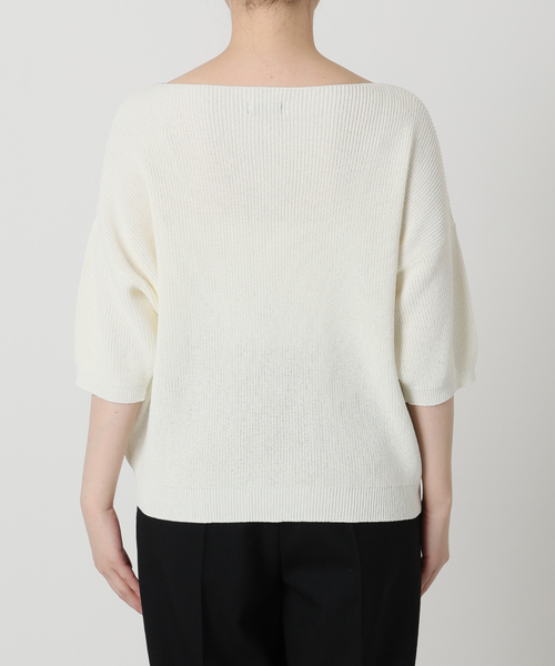 VERMEIL par iena（ヴェルメイユパーイエナ）の「畔ワイドネックオーバープルオーバー（ニット/セーター・レディース・ウッド/ホワイト/ライトイエロー・FREE）」の21枚目の写真