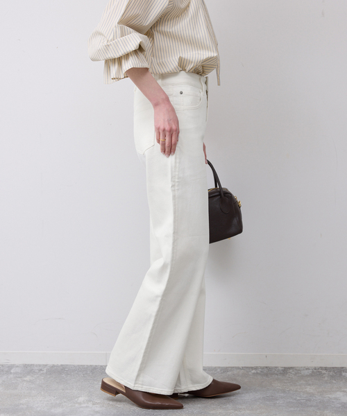 SLOBE IENA(スローブイエナ)の「《追加》HEALTHY DENIM/ヘルシーデニム SLOBE別注 Quiche(デニムパンツ・レディース・ホワイト/ブルー・22cm/25cm/24cm)」の11枚目の写真