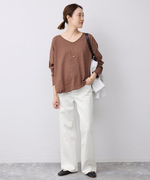 SLOBE IENA(スローブイエナ)の「《追加》HEALTHY DENIM/ヘルシーデニム SLOBE別注 Quiche(デニムパンツ・レディース・ホワイト/ブルー・22cm/25cm/24cm)」の14枚目の写真