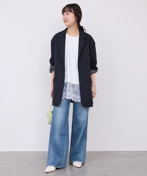 Healthy denim(ヘルシーデニム)の「《追加》HEALTHY DENIM/ヘルシーデニム SLOBE別注 Quiche(デニムパンツ・レディース・ホワイト/ブルー・22cm/25cm/24cm/23cm)」の8枚目の写真