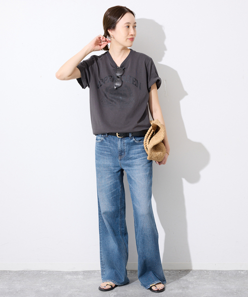 Healthy denim(ヘルシーデニム)の「《追加》HEALTHY DENIM/ヘルシーデニム SLOBE別注 Quiche(デニムパンツ・レディース・ホワイト/ブルー・22cm/25cm/24cm/23cm)」の9枚目の写真