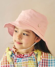 apres les cours（アプレレクール）の「【UVカット/撥水加工/接触冷感】日よけリボン付きスカラップハット（ハット）」