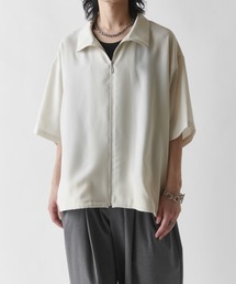 ショートスリーブオーバーZIPシャツ