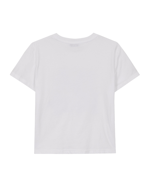 ILLIGO(イリゴ)の「チェックアプリケルーズクロップTシャツホワイト(Tシャツ/カットソー・レディース・ホワイト・OS)」の6枚目の写真