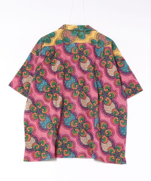 チャイハネ（チャイハネ）の「【チャイハネ】イジェオマMEN'S開襟シャツ（シャツ/ブラウス・メンズ・ピンク/グリーン・FREE）」の3枚目の写真