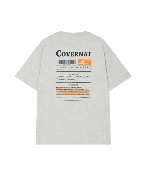 COVERNAT(カバーナット)の「スーピマラベルグラフィックTシャツヘッダーグレー(Tシャツ/カットソー・メンズ・その他・SMALL/MEDIUM/LARGE/X-LARGE/XX-LARGE/X-SMALL)」の3枚目の写真