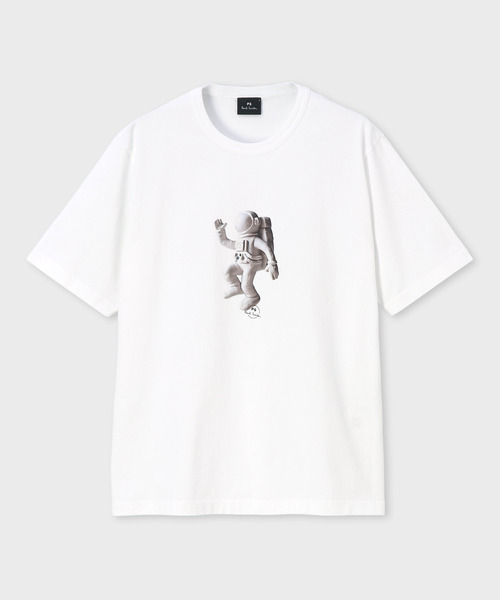 H6092★新品　オフホワイト　パスカルモーマン　コットンTシャツ Astronaut