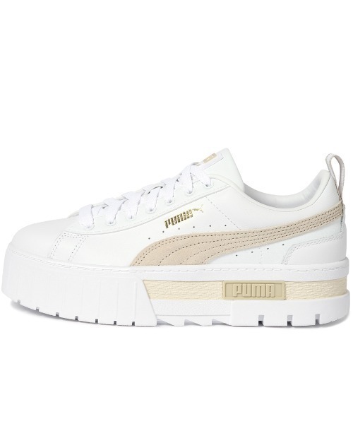 PUMA(プーマ)の「プーマ PUMA メイズ レザー(スニーカー・レディース・ホワイト・23.0cm/23.5cm/24.0cm/24.5cm/25.0cm/25.5cm/26.0cm)」の1枚目の写真