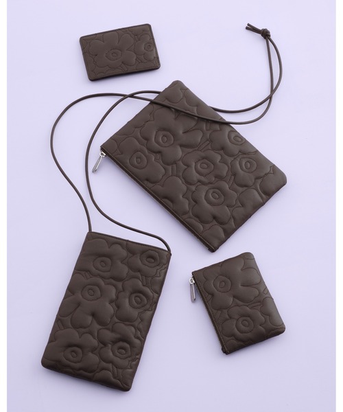 marimekko(マリメッコ)の「Unikko / Pouch Wallet(財布・レディース・ダークブラウン/ライトピンク・FREE)」の4枚目の写真
