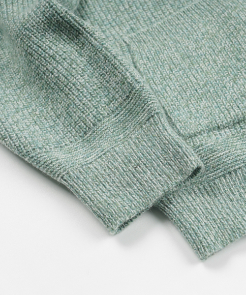FRIZMWORKS(フリズムワークス)の「TWEED WOOL ZIP UP CARDIGAN _ MINT(カーディガン/ボレロ・メンズ・その他・SMALL/MEDIUM/LARGE/X-LARGE)」の5枚目の写真