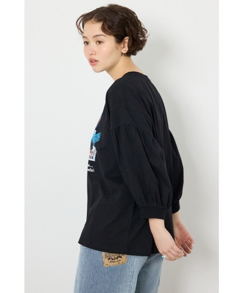 RODEO CROWNS WIDE BOWL(ロデオクラウンズワイドボウル)の「Various バルーンスリーブTシャツ(Tシャツ/カットソー・レディース・オフホワイト/ブラック/ネイビー/オレンジ・FREE)」の6枚目の写真