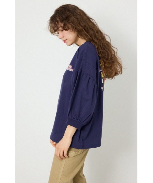 RODEO CROWNS WIDE BOWL(ロデオクラウンズワイドボウル)の「Various バルーンスリーブTシャツ(Tシャツ/カットソー・レディース・オフホワイト/ブラック/ネイビー/オレンジ・FREE)」の15枚目の写真