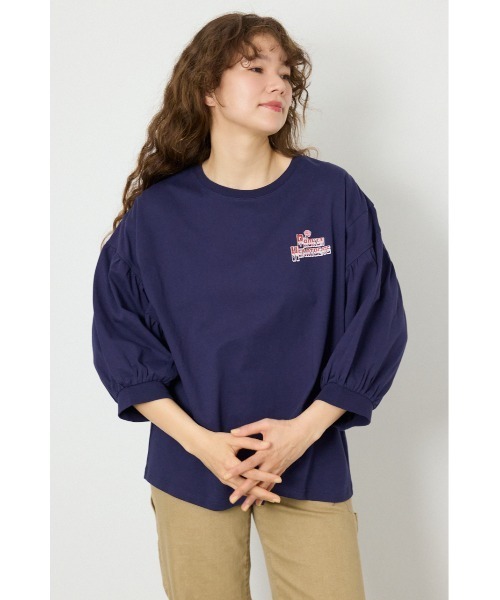 RODEO CROWNS WIDE BOWL(ロデオクラウンズワイドボウル)の「Various バルーンスリーブTシャツ(Tシャツ/カットソー・レディース・オフホワイト/ブラック/ネイビー/オレンジ・FREE)」の16枚目の写真