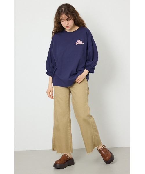 RODEO CROWNS WIDE BOWL(ロデオクラウンズワイドボウル)の「Various バルーンスリーブTシャツ(Tシャツ/カットソー・レディース・オフホワイト/ブラック/ネイビー/オレンジ・FREE)」の18枚目の写真