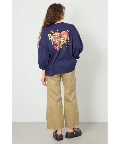 RODEO CROWNS WIDE BOWL(ロデオクラウンズワイドボウル)の「Various バルーンスリーブTシャツ(Tシャツ/カットソー・レディース・オフホワイト/ブラック/ネイビー/オレンジ・FREE)」の19枚目の写真