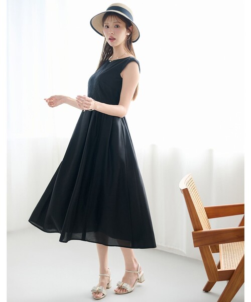 TOCCA（トッカ）の「CHANDELIER LACE ドレス（ワンピース・レディース・ライトグリーン系/ブラック系・0/2/4/6）」の3枚目の写真