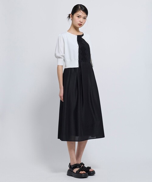 TOCCA（トッカ）の「CHANDELIER LACE ドレス（ワンピース・レディース・ライトグリーン系/ブラック系・0/2/4/6）」の7枚目の写真