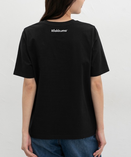 Honeys(ハニーズ)の「【UVカット】リラックマ/Tシャツ(Tシャツ/カットソー・レディース・ブラック/ピンク/ライトグレー/オフホワイト/ベージュ・L/LL/M/S)」の15枚目の写真