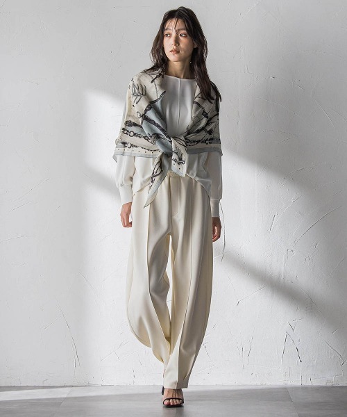 MAYSON GREY（メイソングレイ）の「“ 叶える ” タックヘムドルマンショートプルオーバー（Tシャツ/カットソー・レディース・ブルー/ネイビー/ホワイト・M）」の13枚目の写真