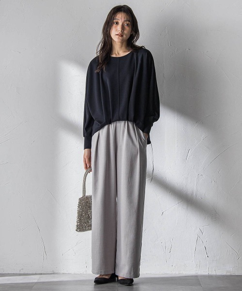 MAYSON GREY（メイソングレイ）の「“ 叶える ” タックヘムドルマンショートプルオーバー（Tシャツ/カットソー・レディース・ブルー/ネイビー/ホワイト・M）」の18枚目の写真