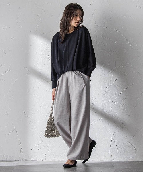 MAYSON GREY（メイソングレイ）の「“ 叶える ” タックヘムドルマンショートプルオーバー（Tシャツ/カットソー・レディース・ブルー/ネイビー/ホワイト・M）」の19枚目の写真
